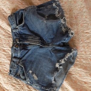 Vintage distressed wrangler shorts
